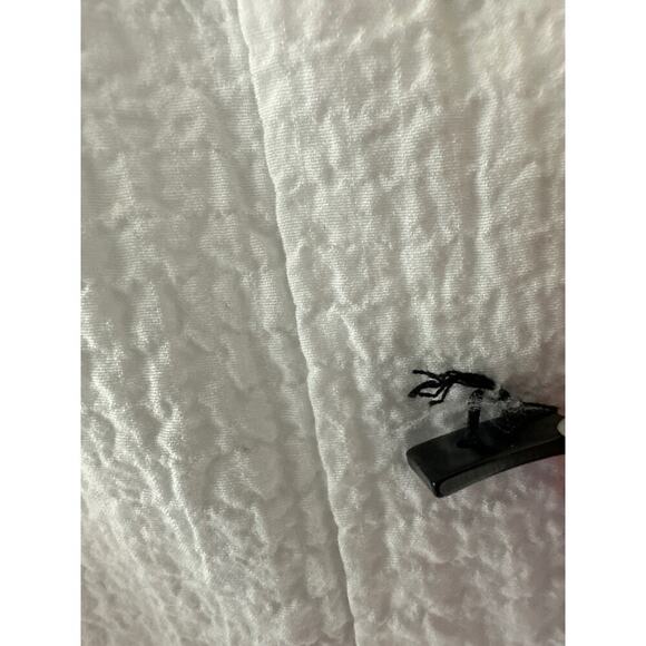 Habitat Pucker Weave White Long Sleeve Loose Fit Blouse Top Toggle Buttons Sz M - Picture 14 of 15